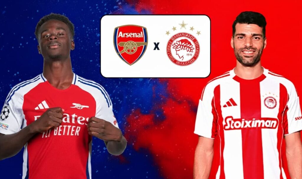 كورة استريم |تقديم مباراة أرسنال وأولمبياكوس في دوري أبطال أوروبا 2025/2026