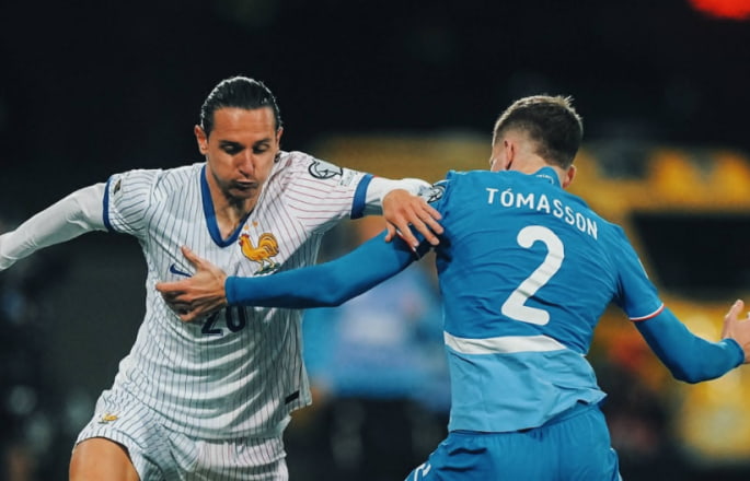 كورة استريم |أيسلندا تُفاجئ فرنسا بهدفين وتفرض التعادل 2-2 في تصفيات كأس العالم 