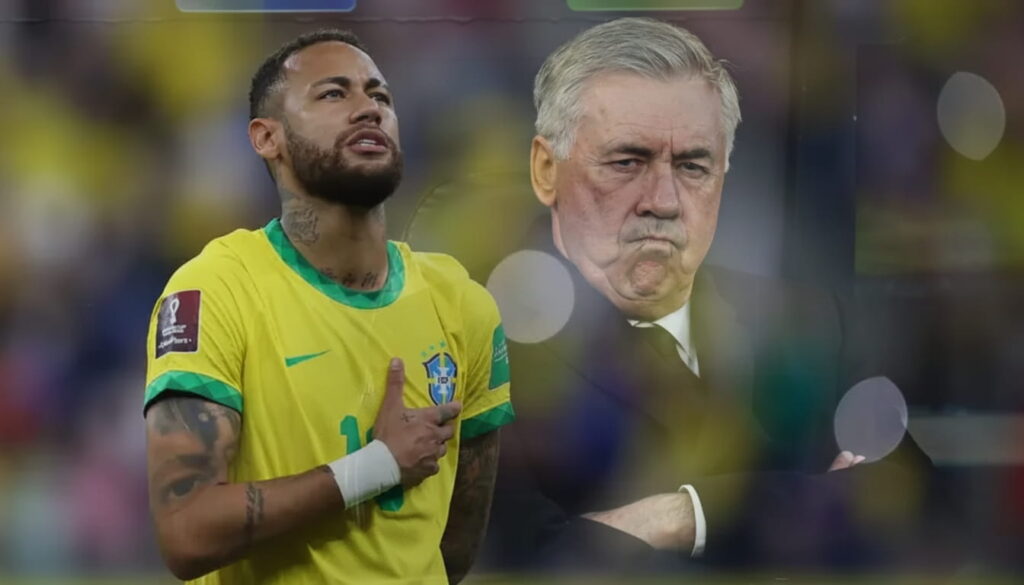كورة استريم |أنشيلوتي يضع مستقبل نيمار في كأس العالم رهينة “الجاهزية والحالة الفنية”