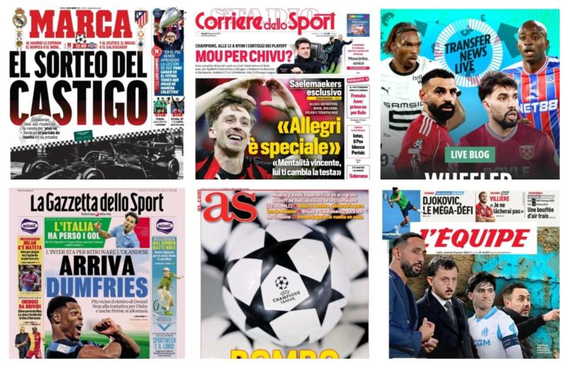 كورة استريم |أبرز عناوين أغلفة الصحف الرياضية العالمية: “أزمة تلوح في أفق ريال مدريد”