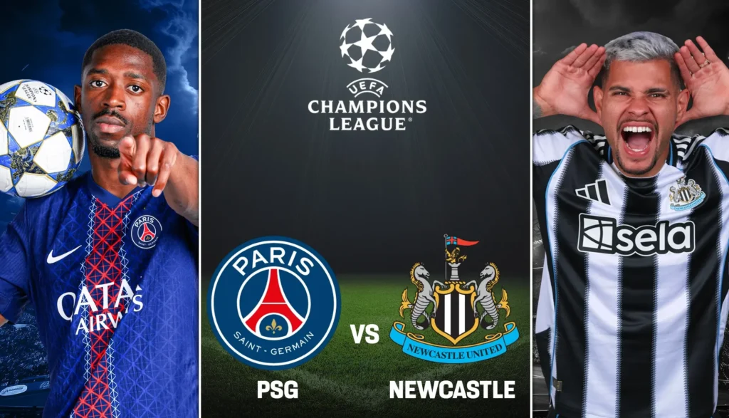 كورة استريم |تقديم مباراة باريس سان جيرمان ونيوكاسل في دوري أبطال أوروبا 2025/2026