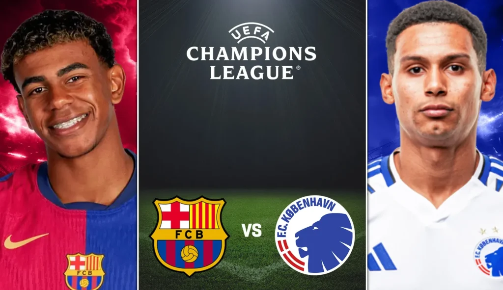كورة استريم |تقديم مباراة برشلونة وكوبنهاجن في دوري أبطال أوروبا 2025/2026