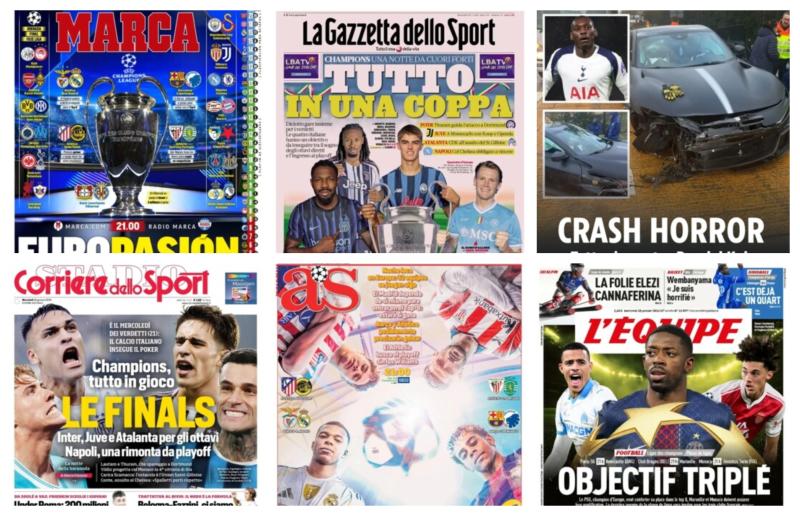 كورة استريم |أبرز عناوين أغلفة الصحف الرياضية العالمية: “18 مواجهة نارية تحسم ملامح المتأهلين”