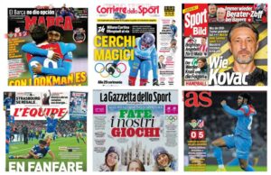 كورة استريم |أبرز عناوين أغلفة الصحف العالمية: “أتلتيكو يضرب بقوة.. والعرس في سان سيرو”