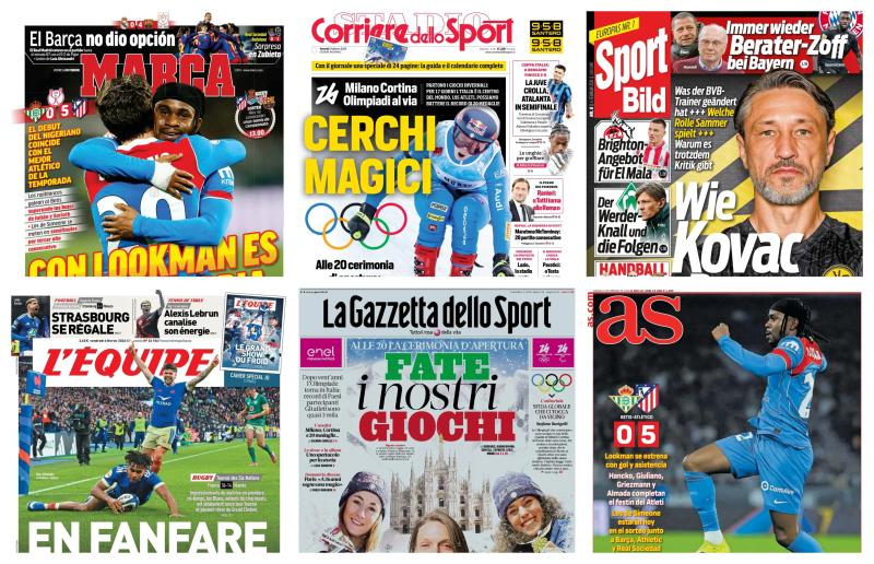 كورة استريم |أبرز عناوين أغلفة الصحف العالمية: “أتلتيكو يضرب بقوة.. والعرس في سان سيرو”